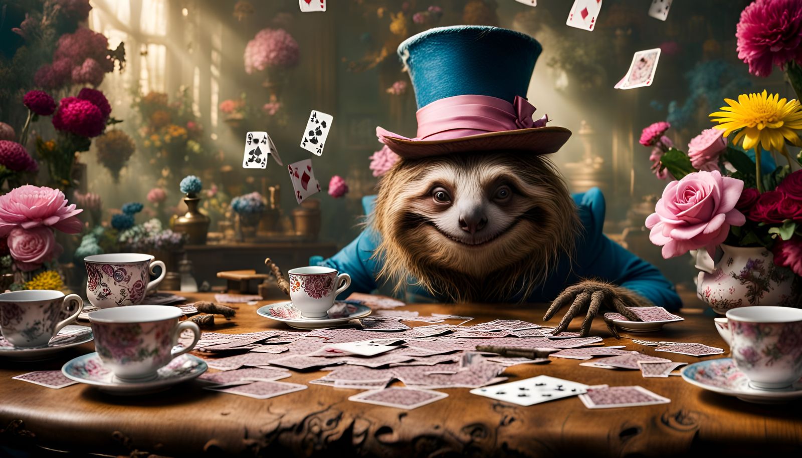 An All Sloth Cast Recreates The Iconic Tea Party Scene From ...