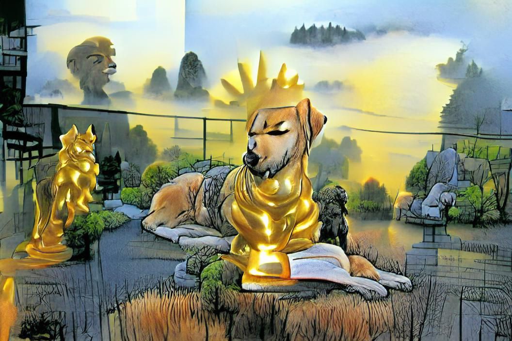 Dog God - AI Generated Artwork - NightCafe Creator