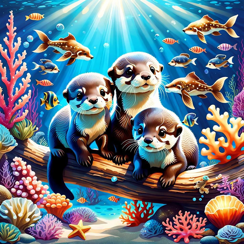 Otterly Adorable - AI Generated Artwork - NightCafe Creator