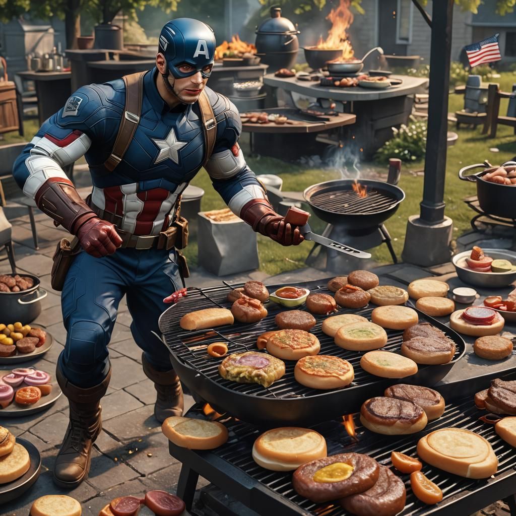 Captain America BBQ