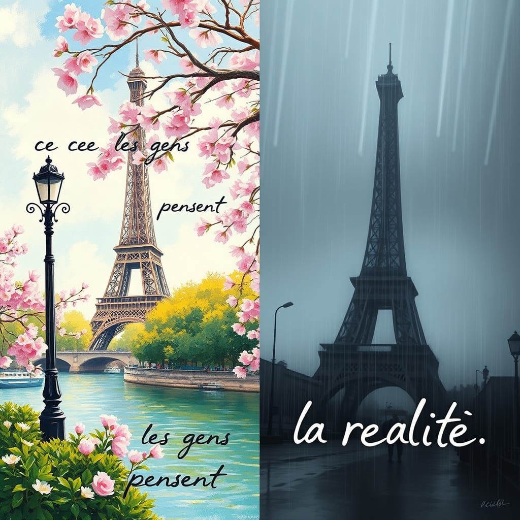 Ce que les gens pensent VS la réalité  by @Jaguarheart12