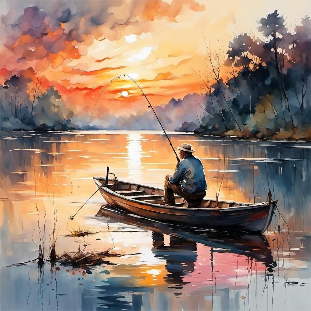 Tranquility on the Lake  by @Shywolf