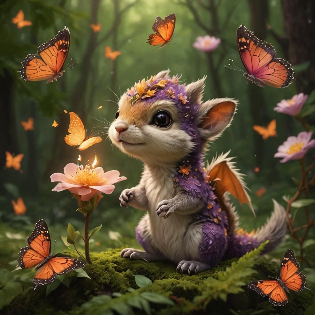 Dragon Squirrel - AI Generated Artwork - NightCafe Creator