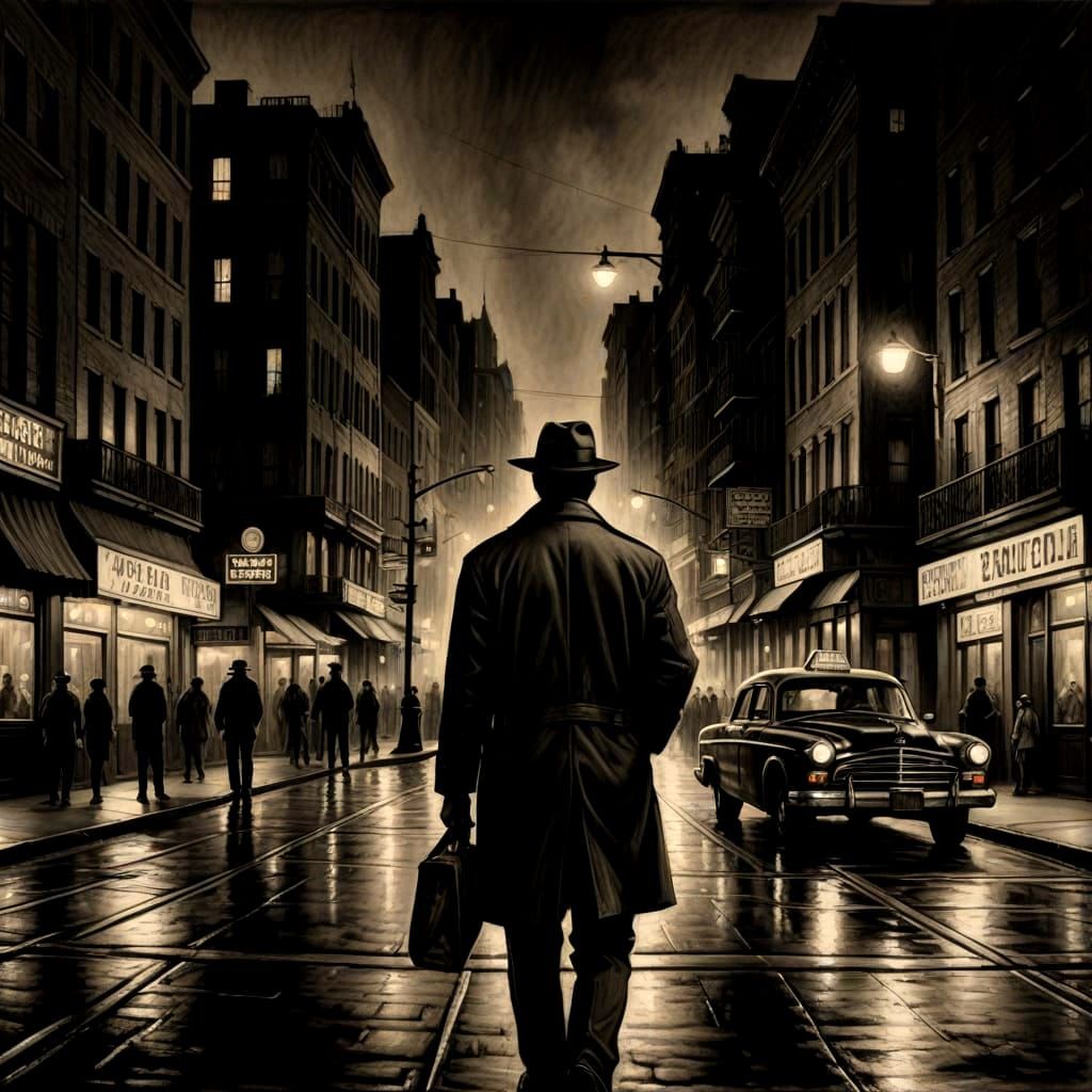 Vibrant Nighttime Scene on Bourbon Street Corner