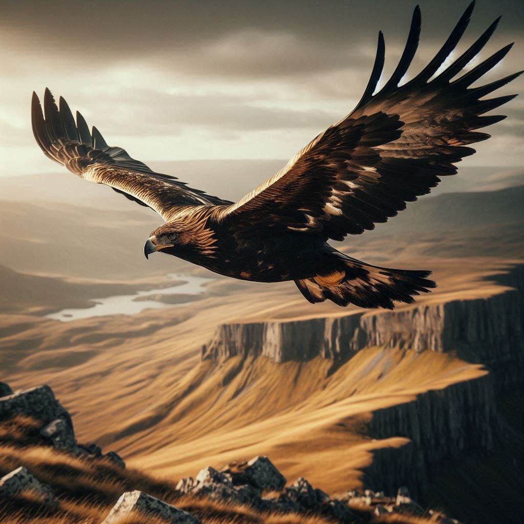 The Powerful Golden Eagle of the Cliffs 🦅