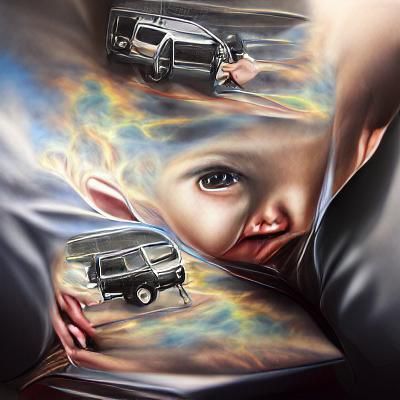 All comes back to you when you're abducted detailed painting...
