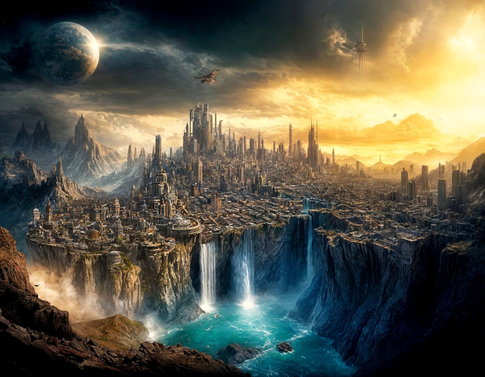 Falls of Krypton  by @lawrencelot