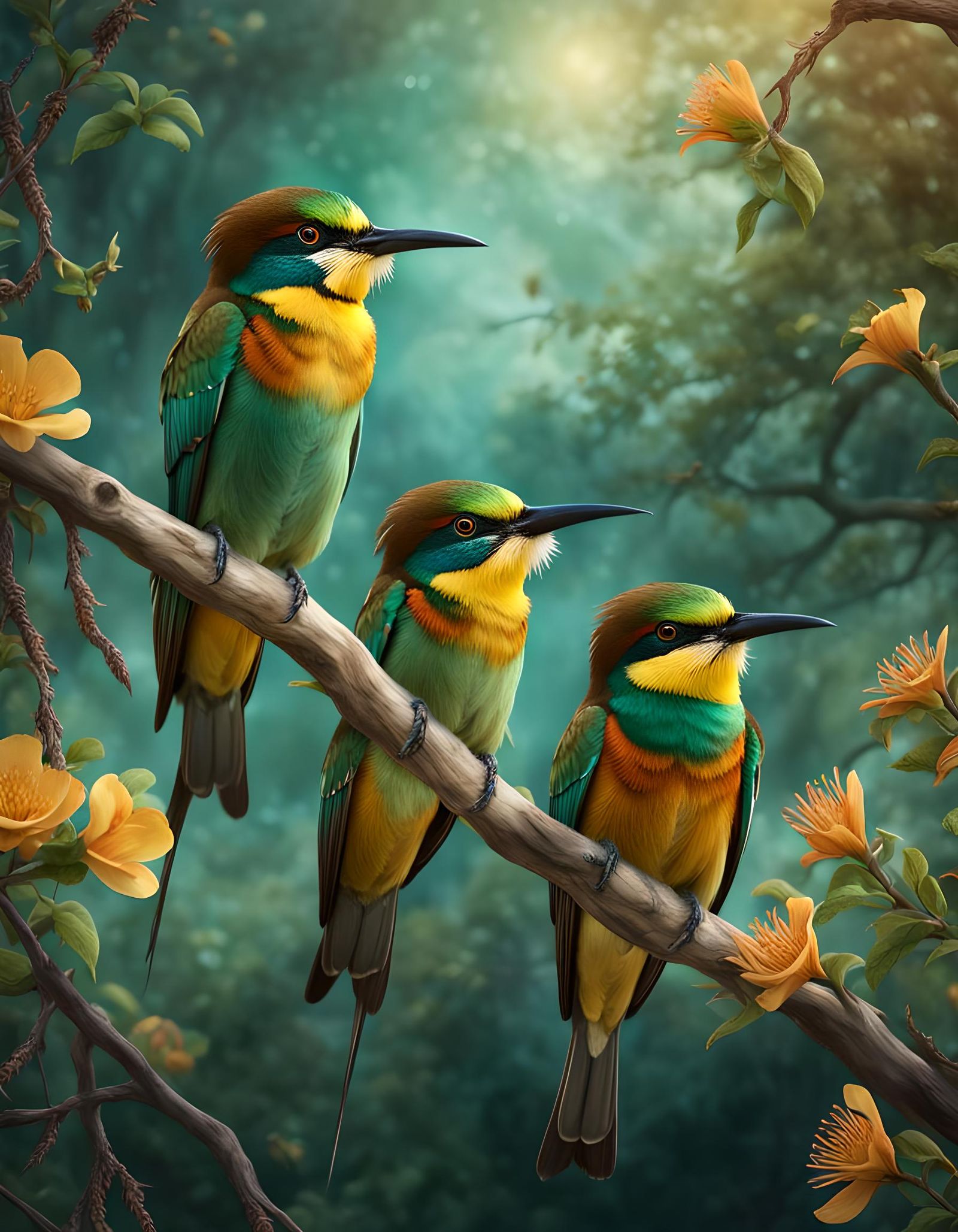 European bee-eaters