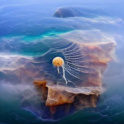 A jellyfish at the edge of time