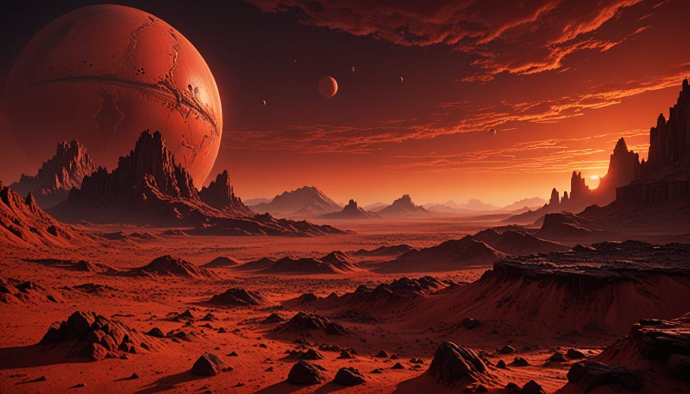 The Red Planet  by @Hanzi