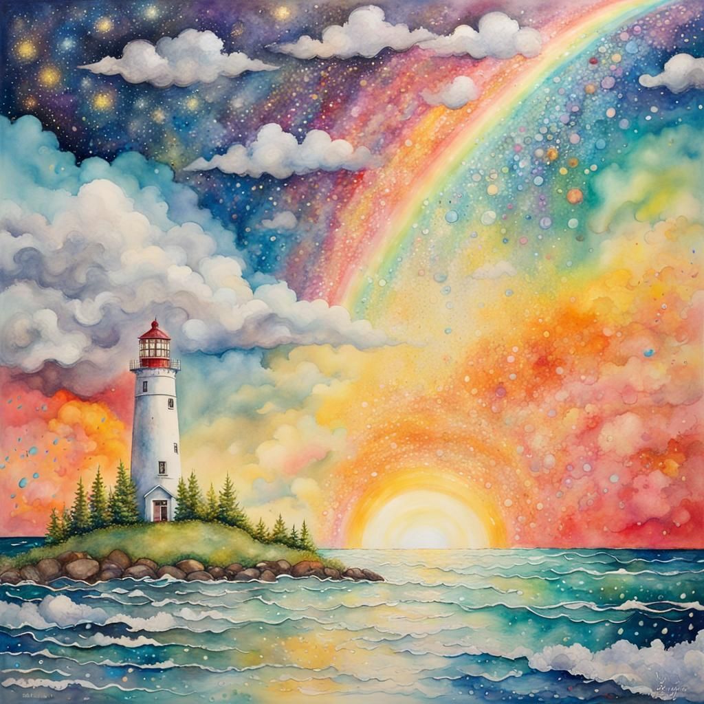 The Rainbow  by @lizardly 