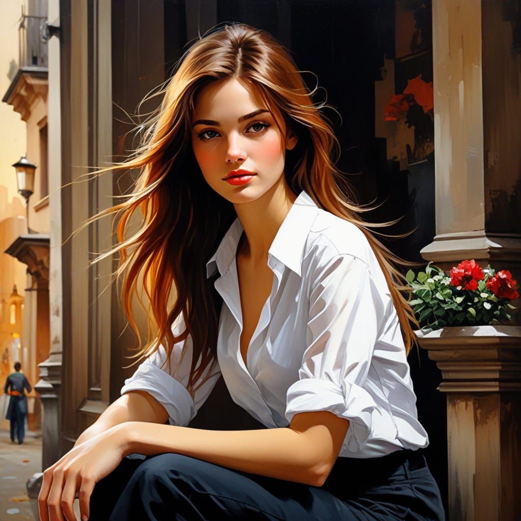 Transcendent Landscape Masterpiece with Heavy Impasto Textur...