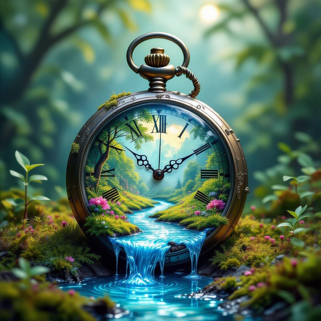 Tiny Garden in the Stream of Time  by @Morphesius 