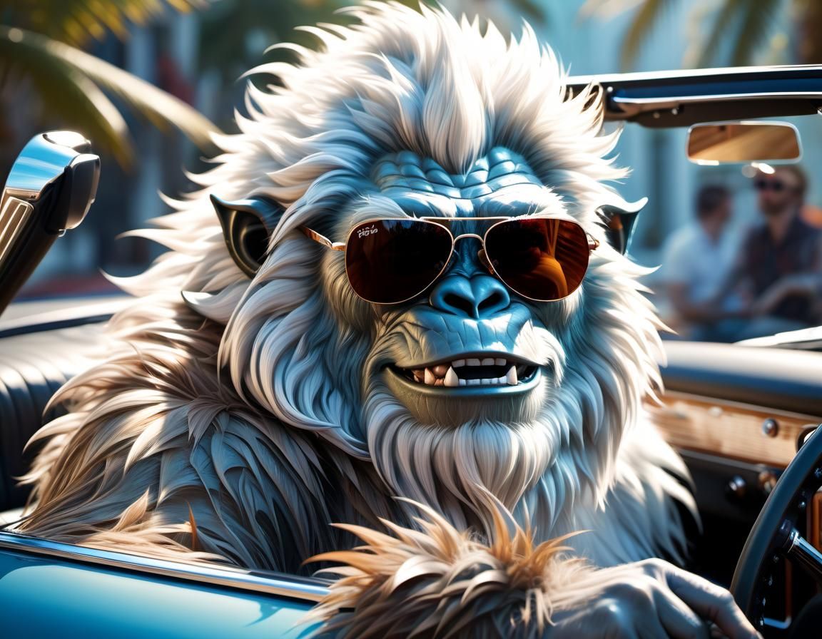 Yeti living in Hollywood  by @Adrian