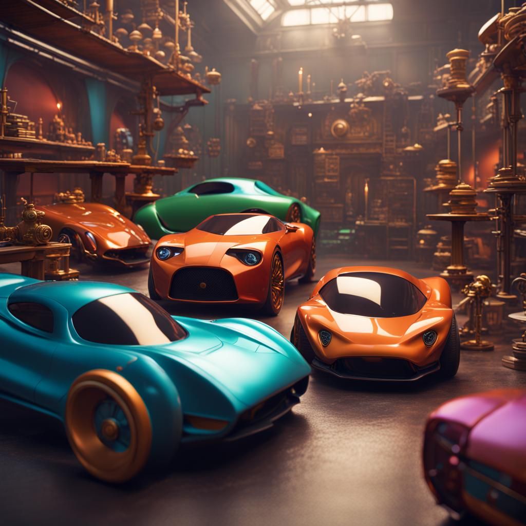 Toy company manufacturing luxury toy cars