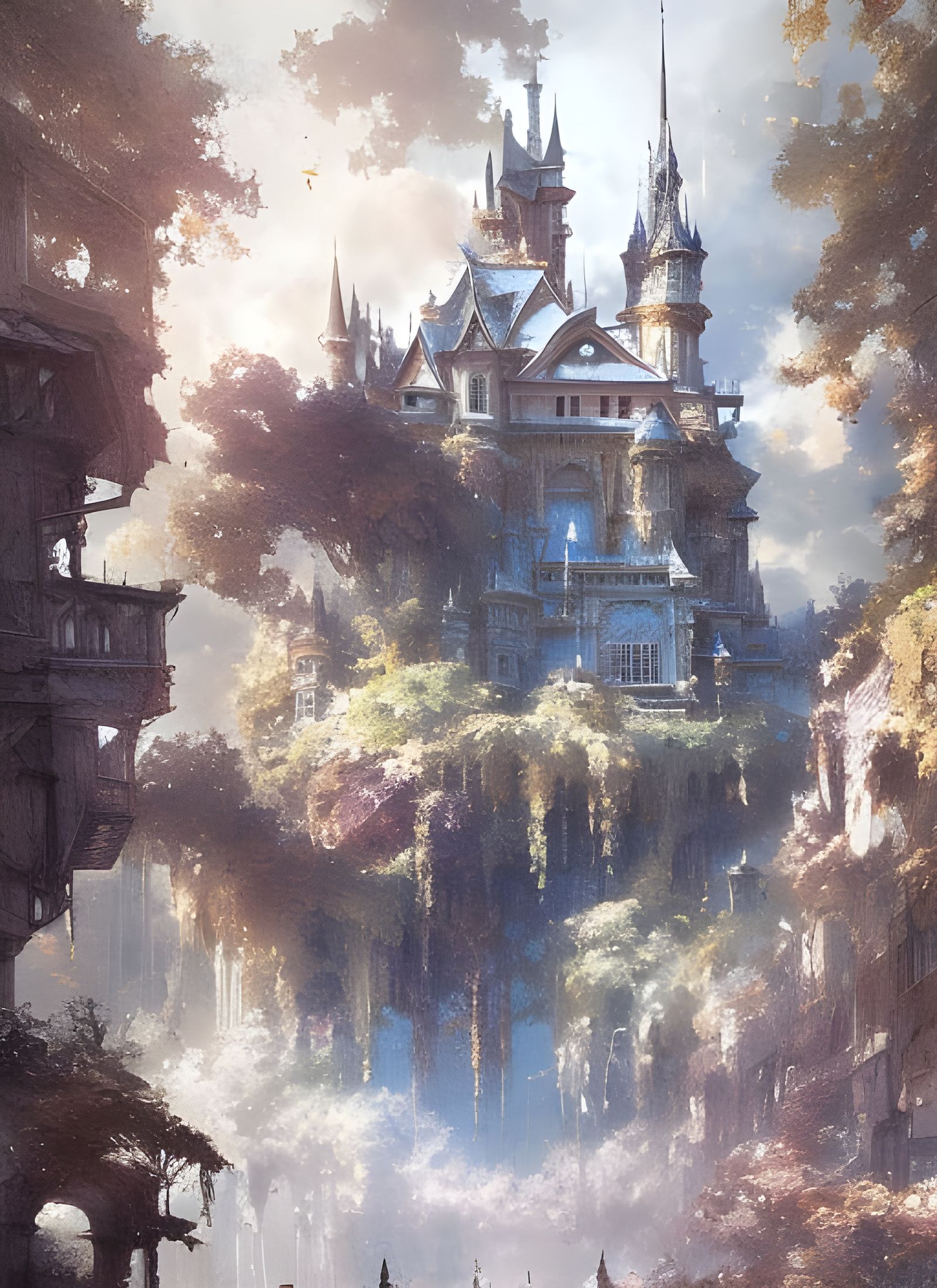 Castle in the trees undefined