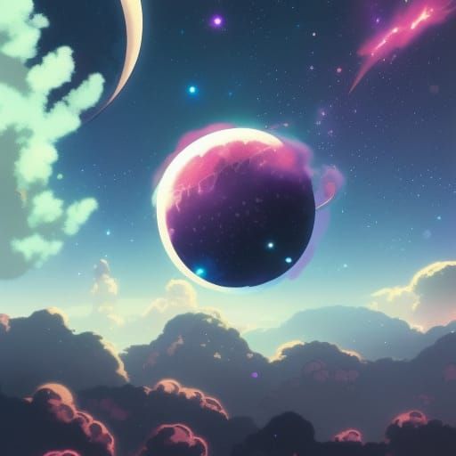 The Purple Planet - AI Generated Artwork - NightCafe Creator