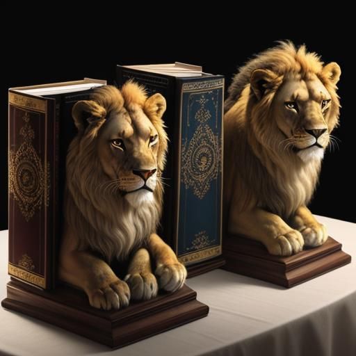 lion bookends lol