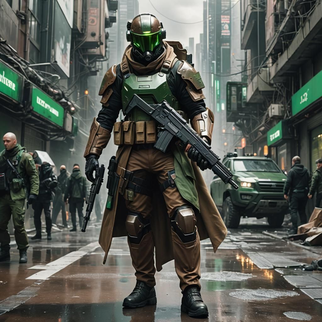 Rebel Ranger in 2306 - AI Generated Artwork - NightCafe Creator