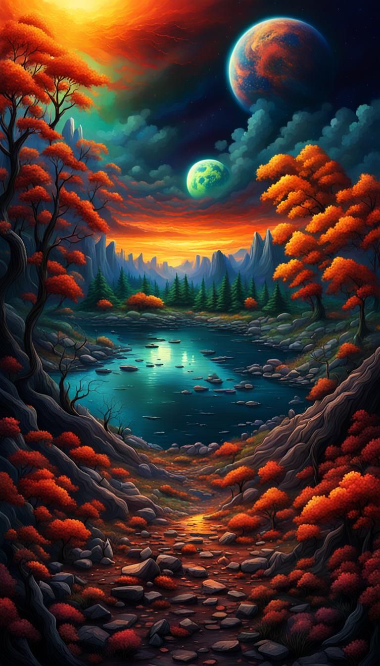 Lakeside visage