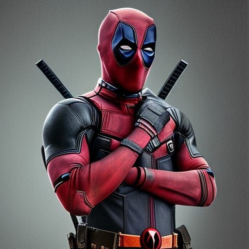 Deadpool classic costume - AI Generated Artwork - NightCafe Creator