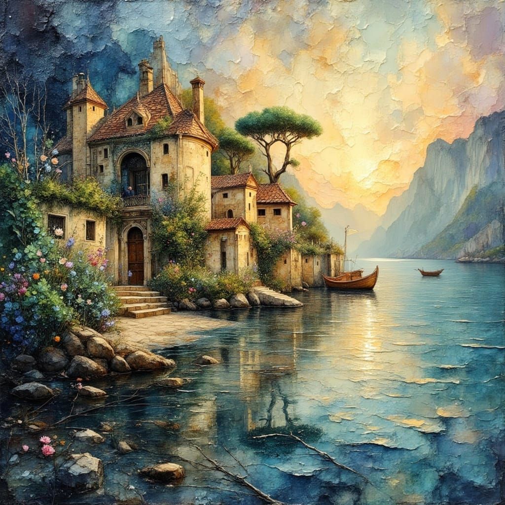 Seaside Mansion ___   by @sharART