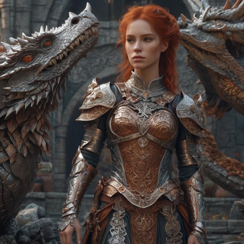 (Full body portrait of) A Beautiful Red-haired Celtic Prince...