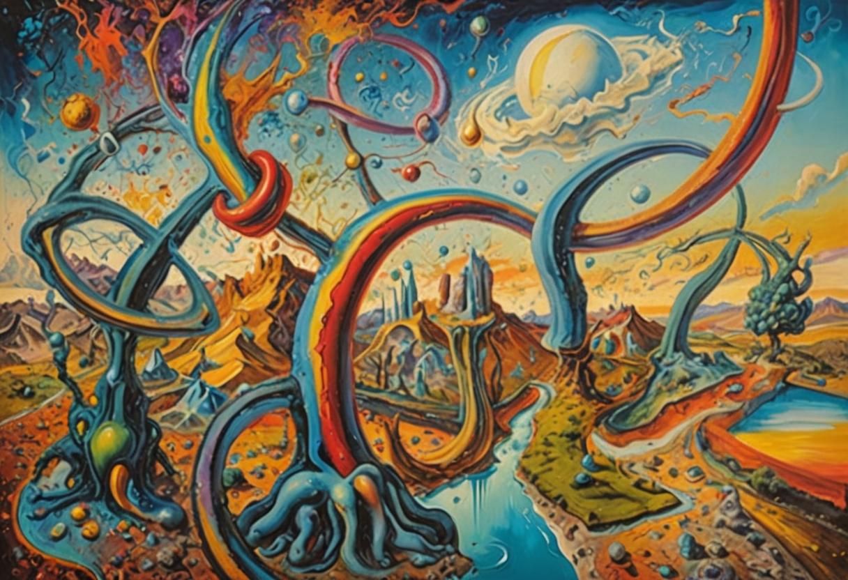 A more colorful version of this semi-organic surrealistic la...