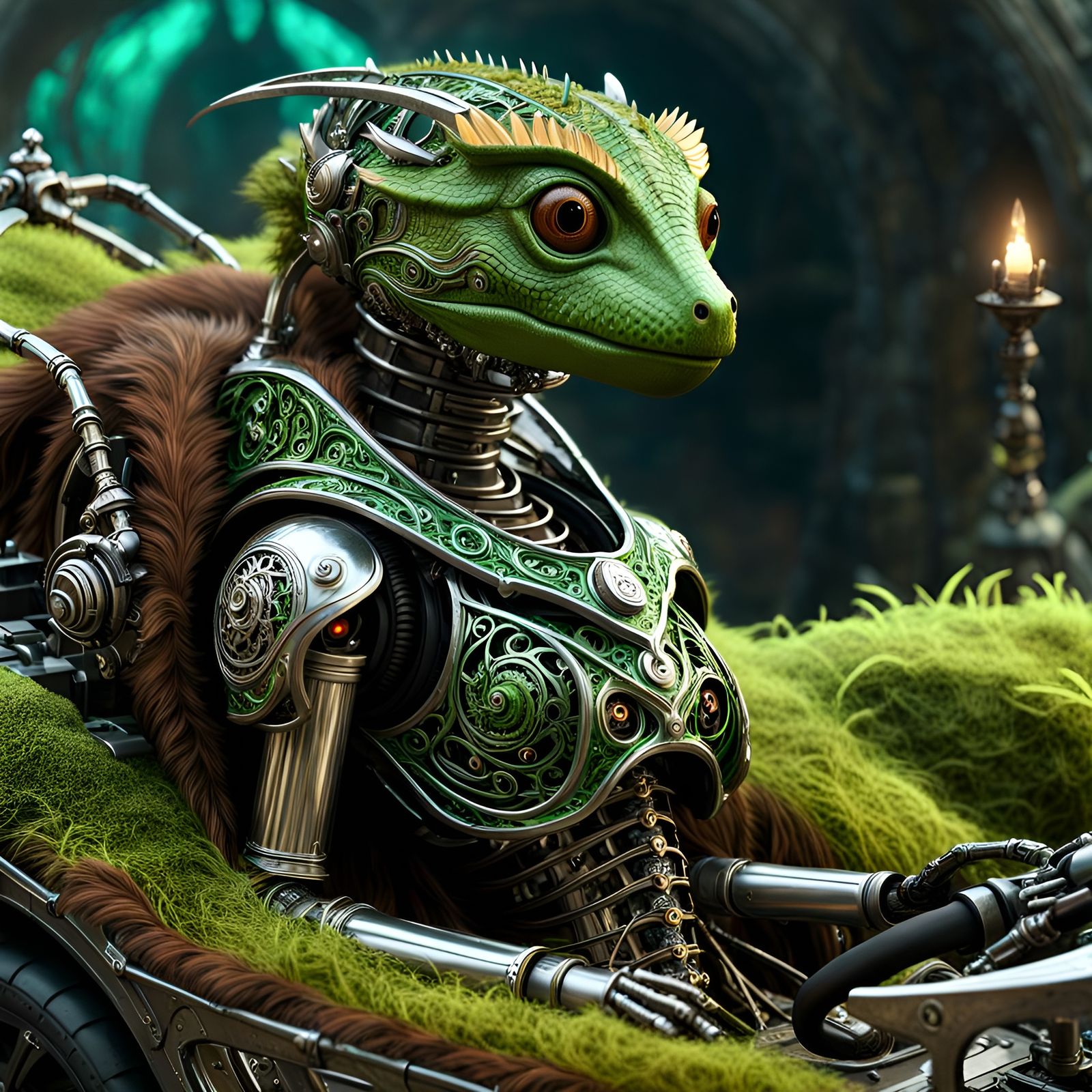 Mechamoss Go-Kart - Lizard Edition  by @Aaron Lee