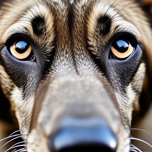 The dog stares at me AI Generated Artwork NightCafe Creator