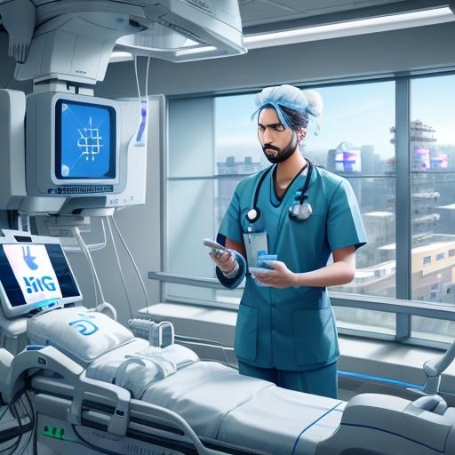 doctor, 5G, advanced medical equipment