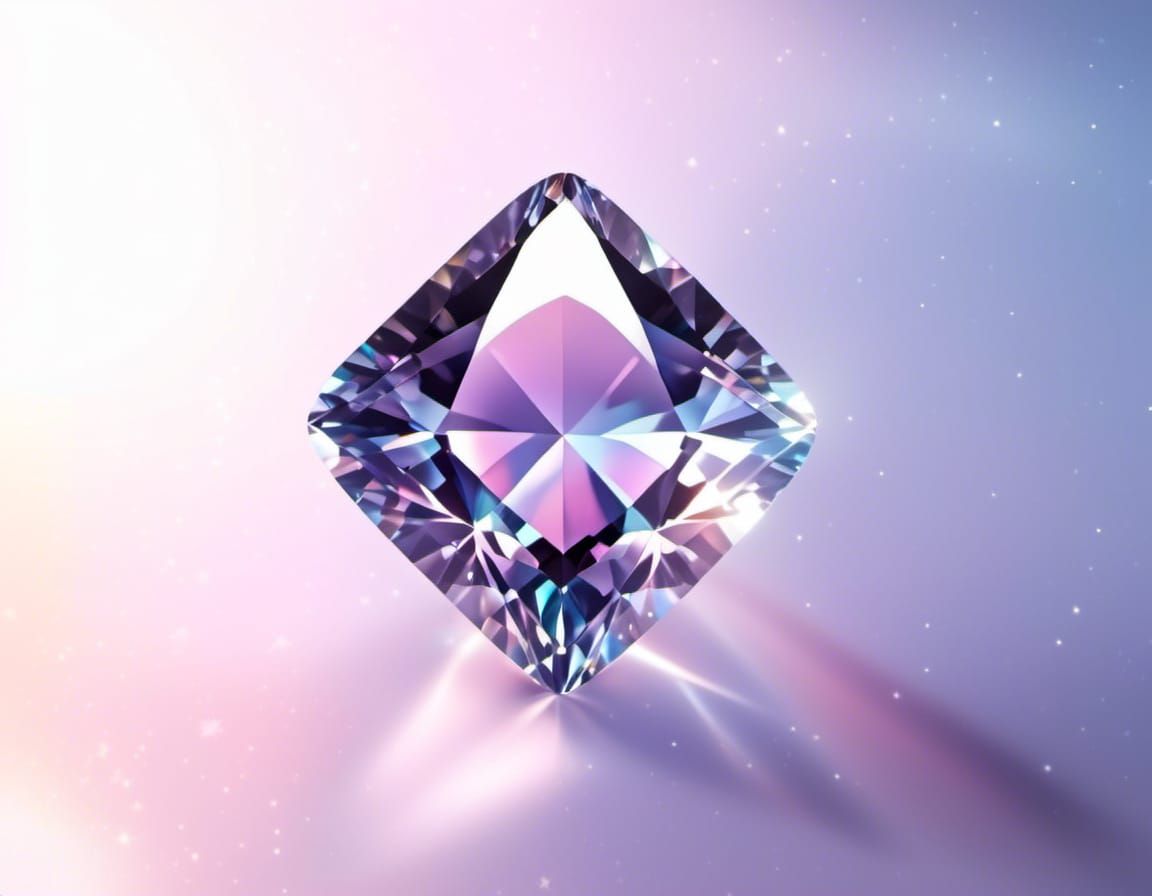 Diamond in the pink light