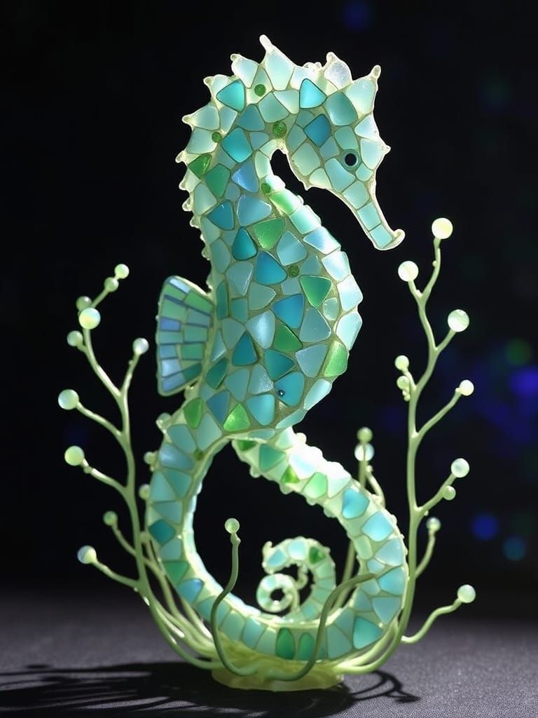 Sea Glass Seahorse   by @Ride the Wind DM