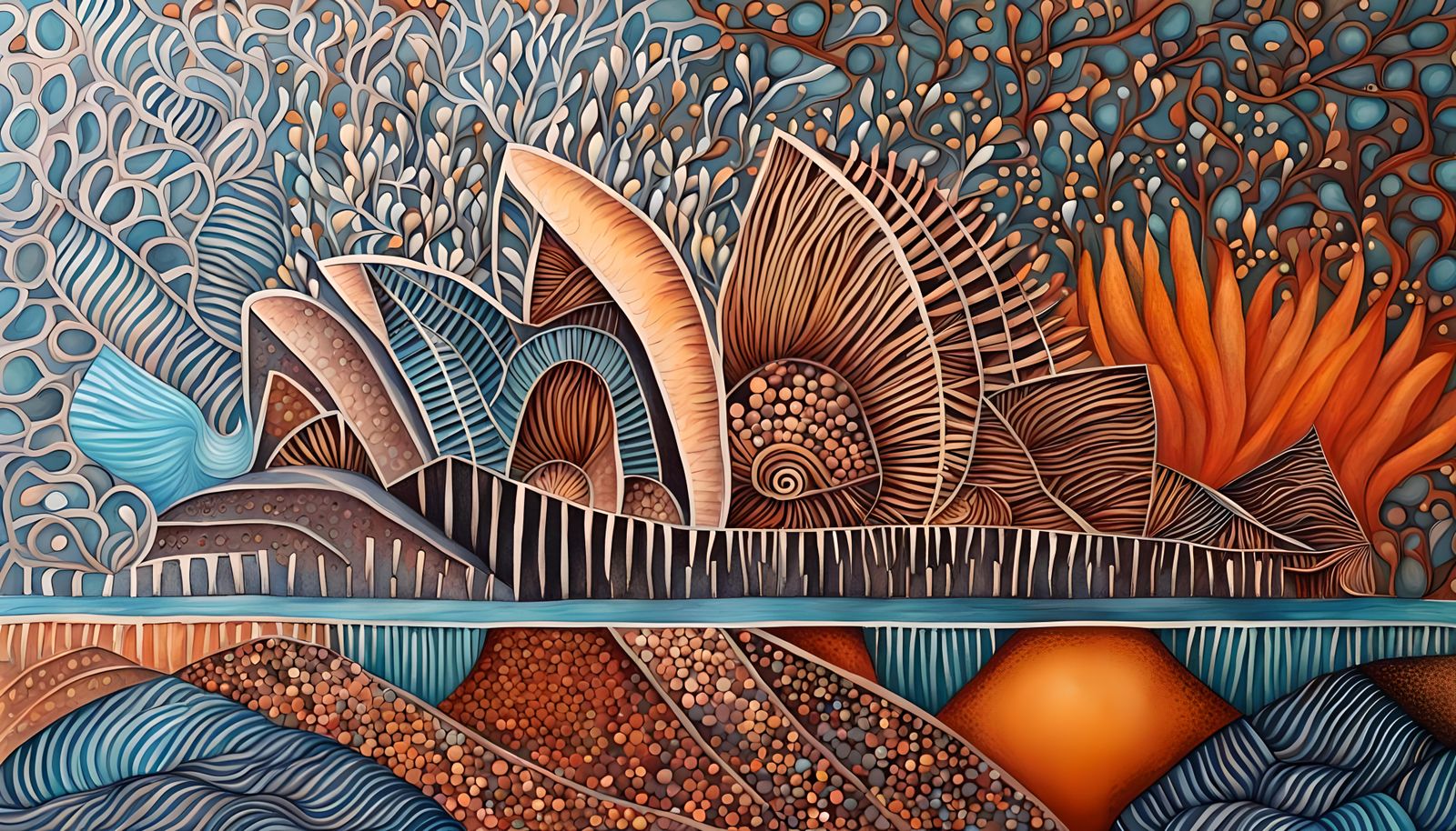 Echidna touring seven wonders of the world, absorbing healings, emitting health love and great harmony