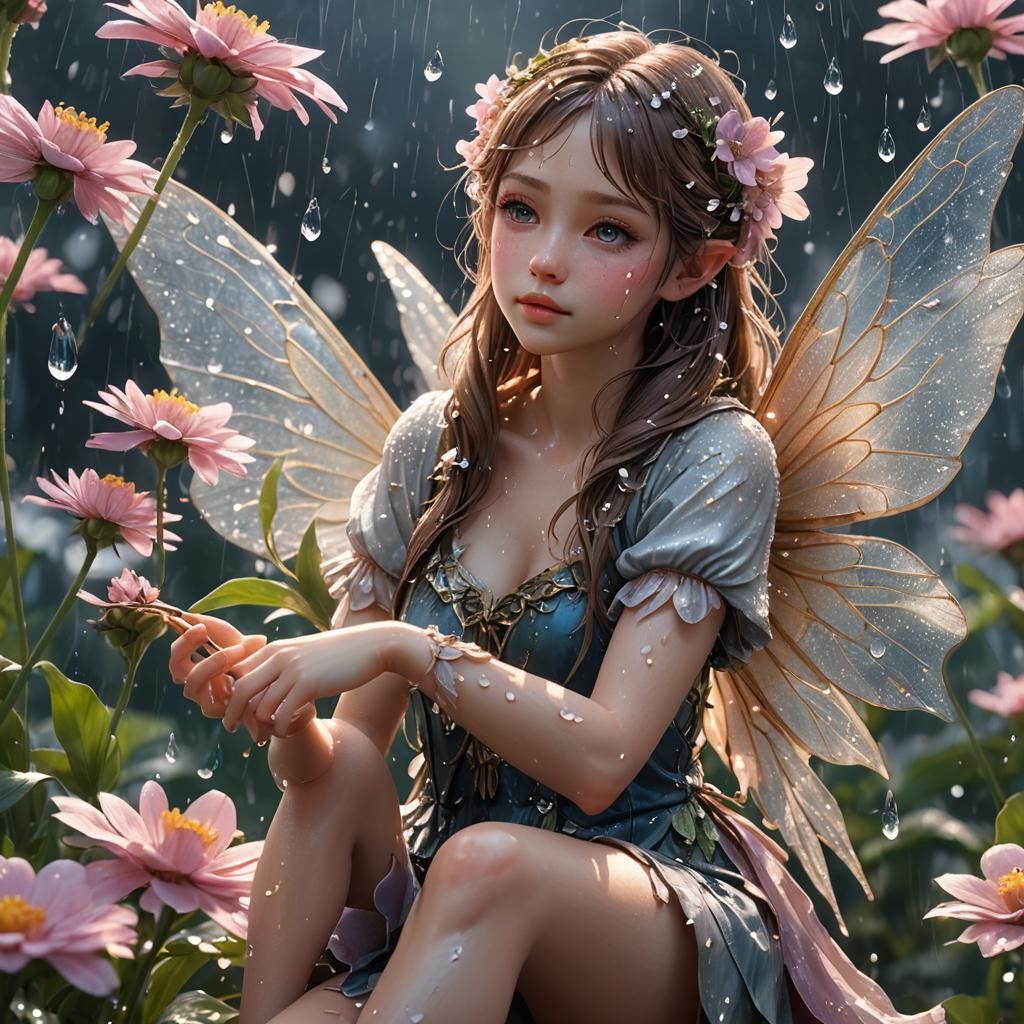 Fairy in the Rain