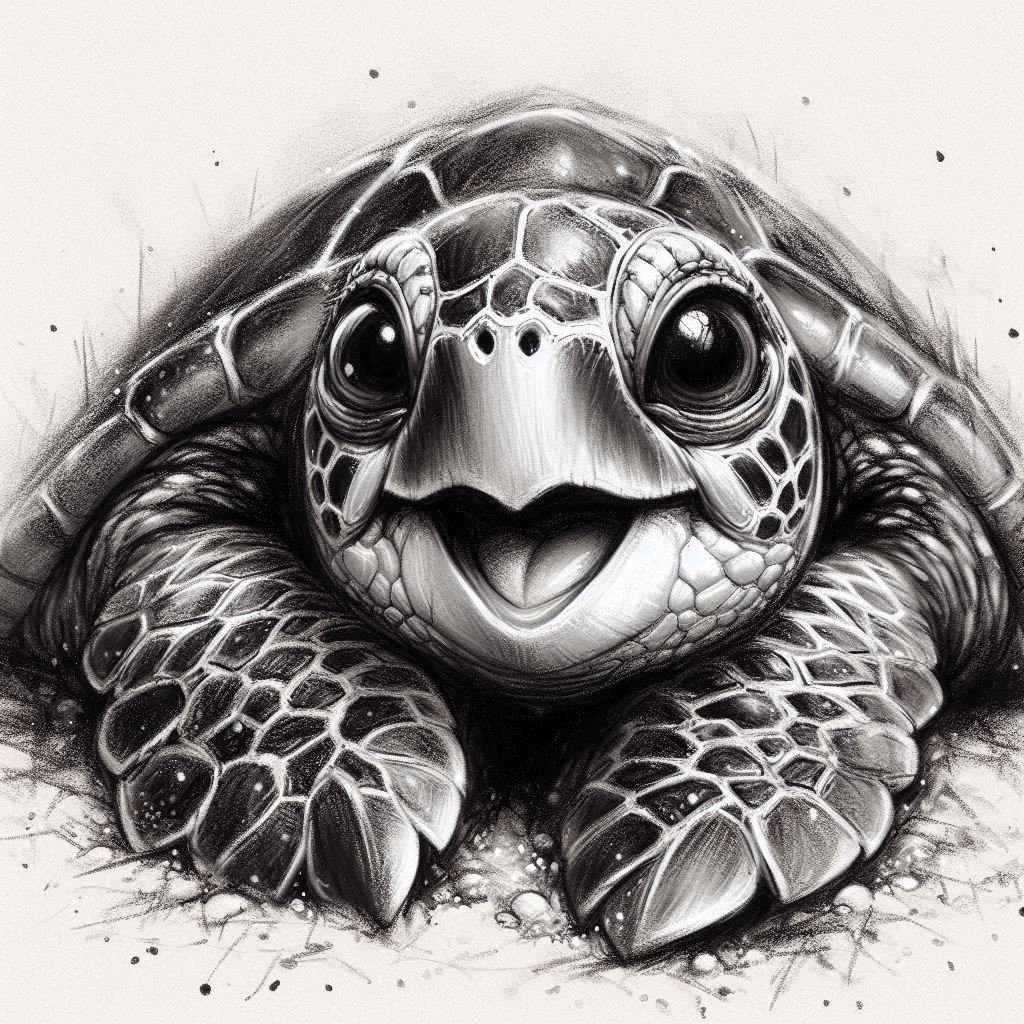 Happy Little Sea Turtle