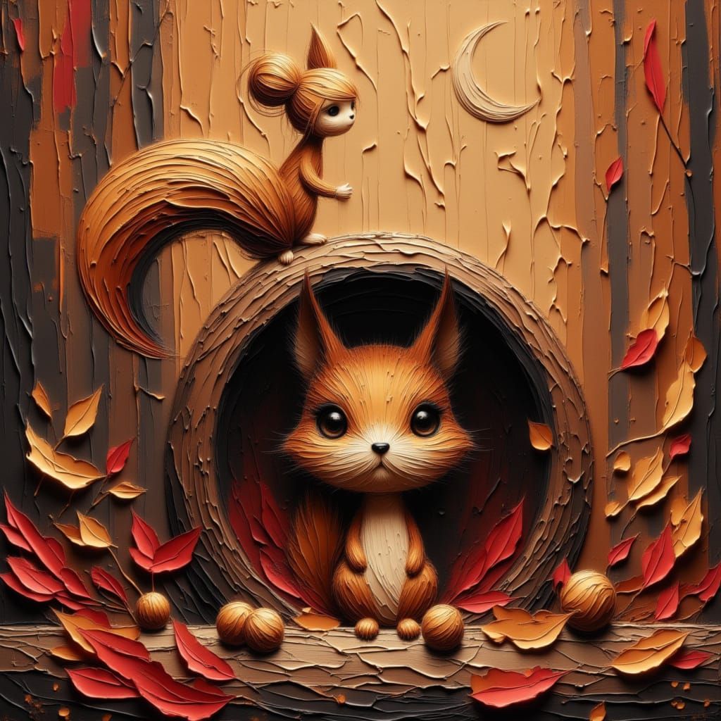 A mischievous squirrel