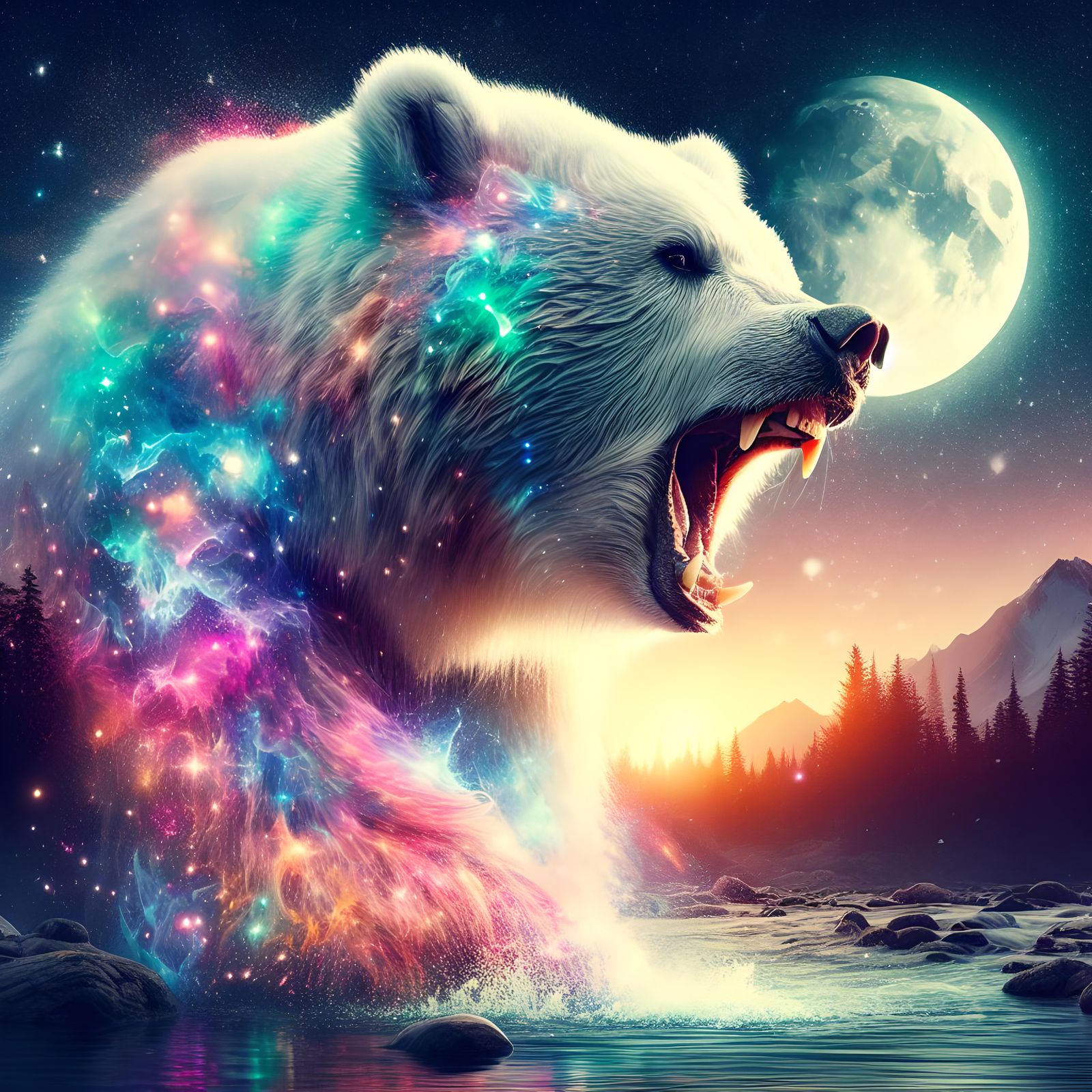 White magical bear 🐻