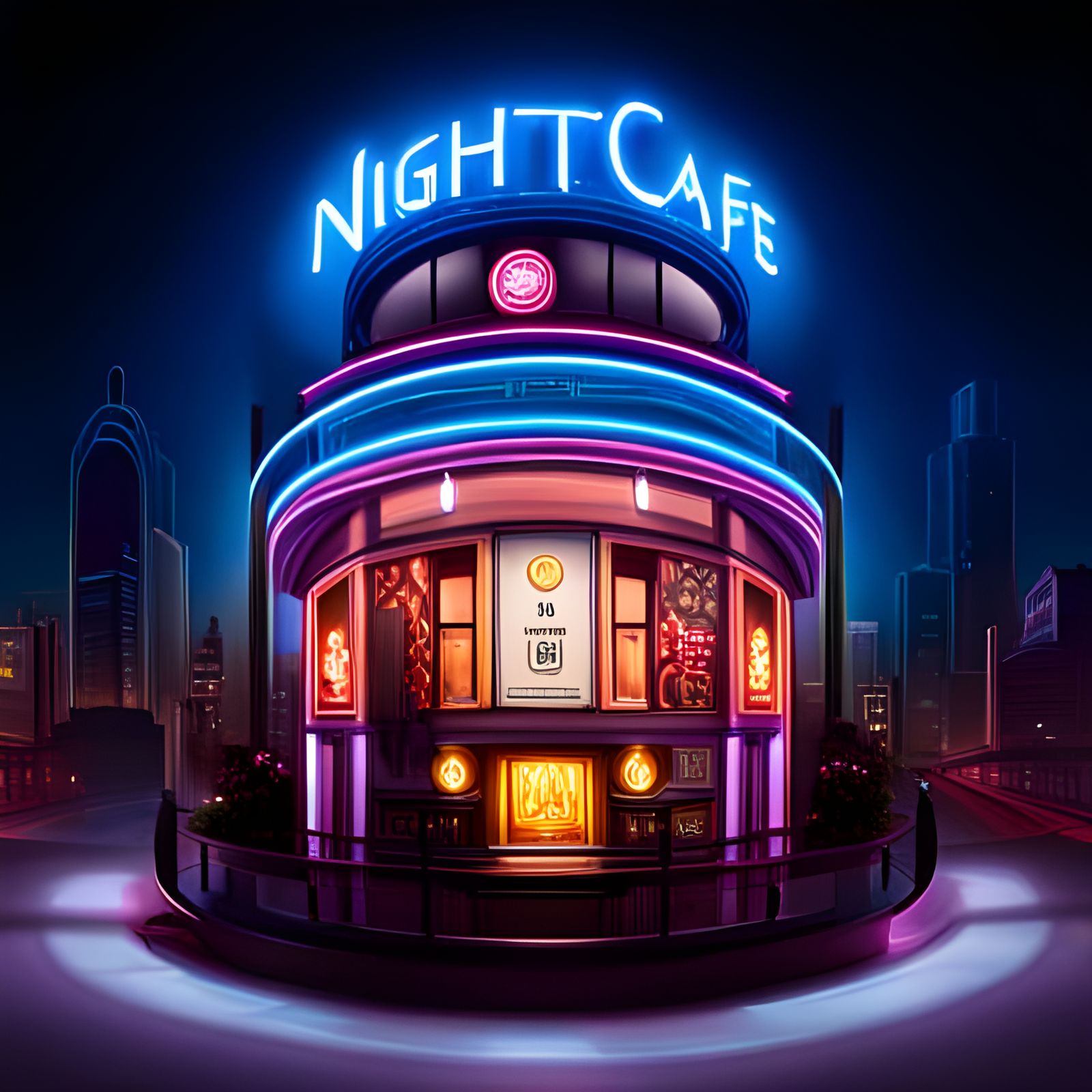 Night cafe - Night cafe