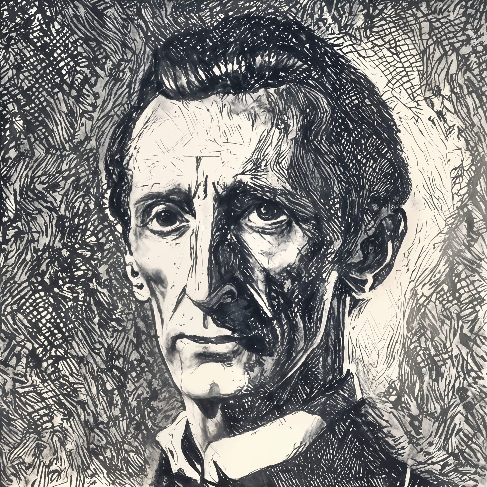 Peter Cushing as Sherlock Holmes with Joseph Clement Coll Style