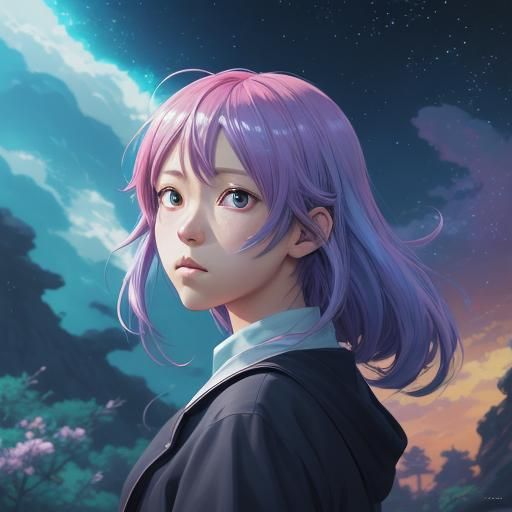 By artist "anime", 3d anime art, inspired by WLOP, Artstatio...