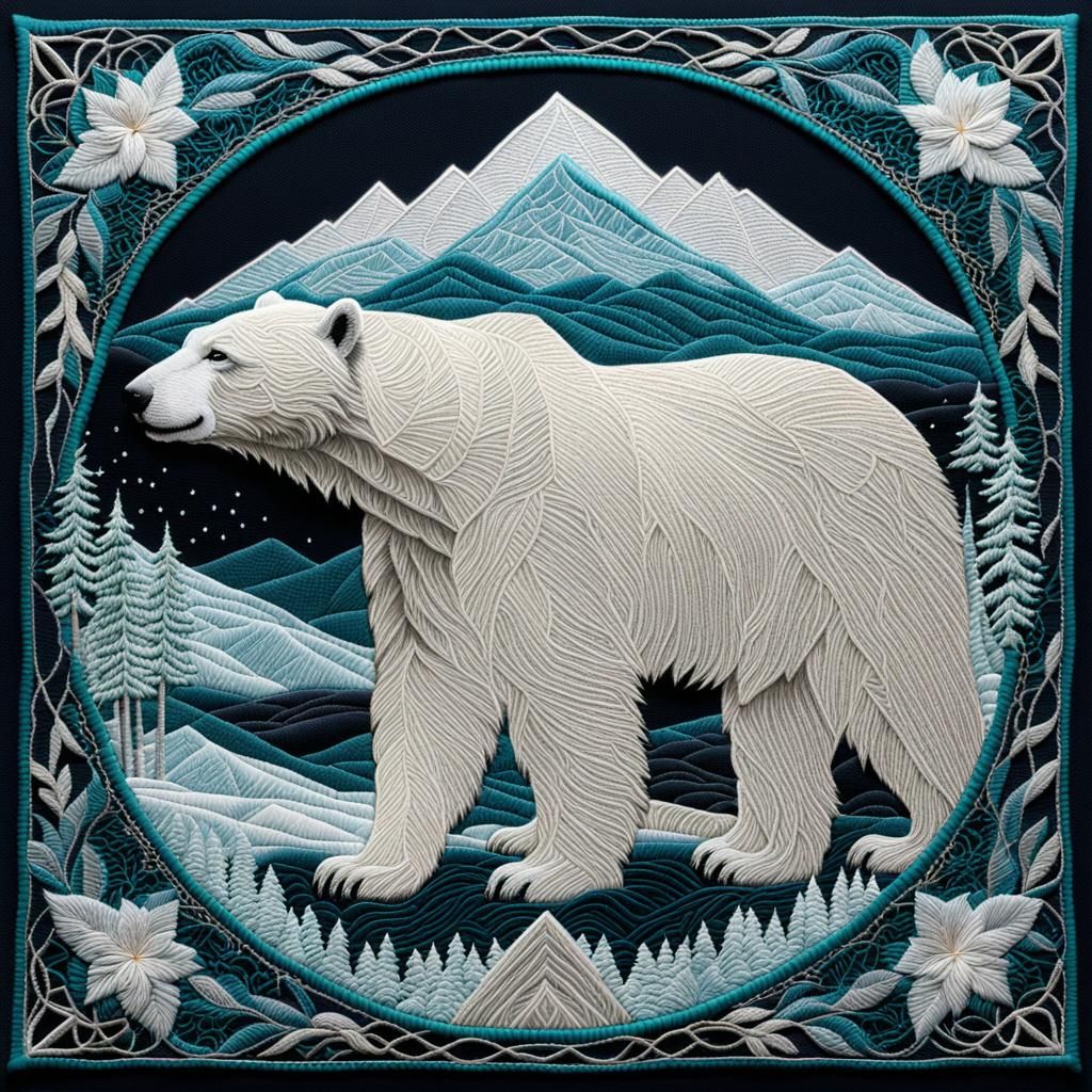 polar bear on winter soltice  by @Pjrockey
