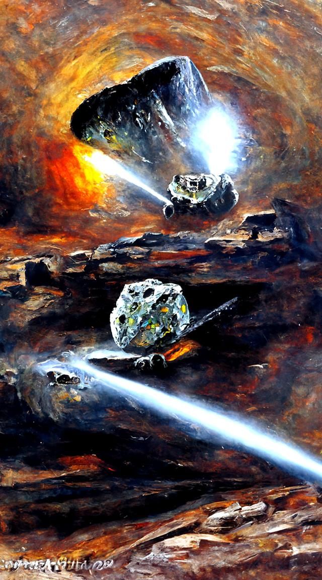 Mining space ships
