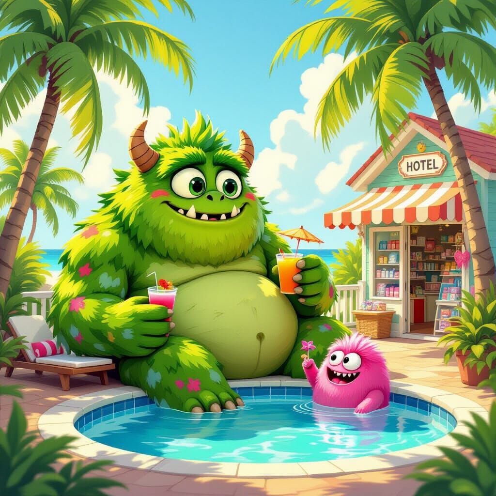 Monster Vacation  by @Kosh