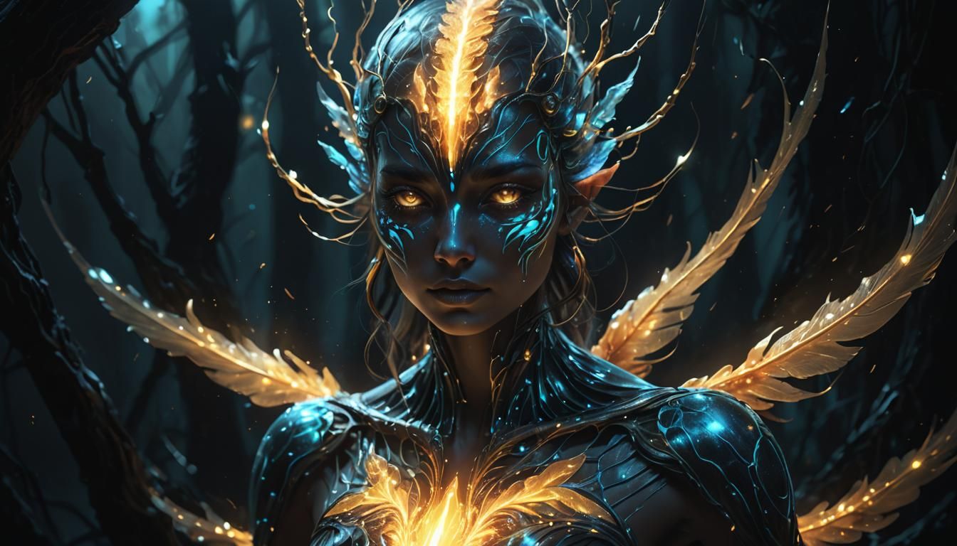 Alive, Alien, and Goddess of All Creation  by @Textured Color