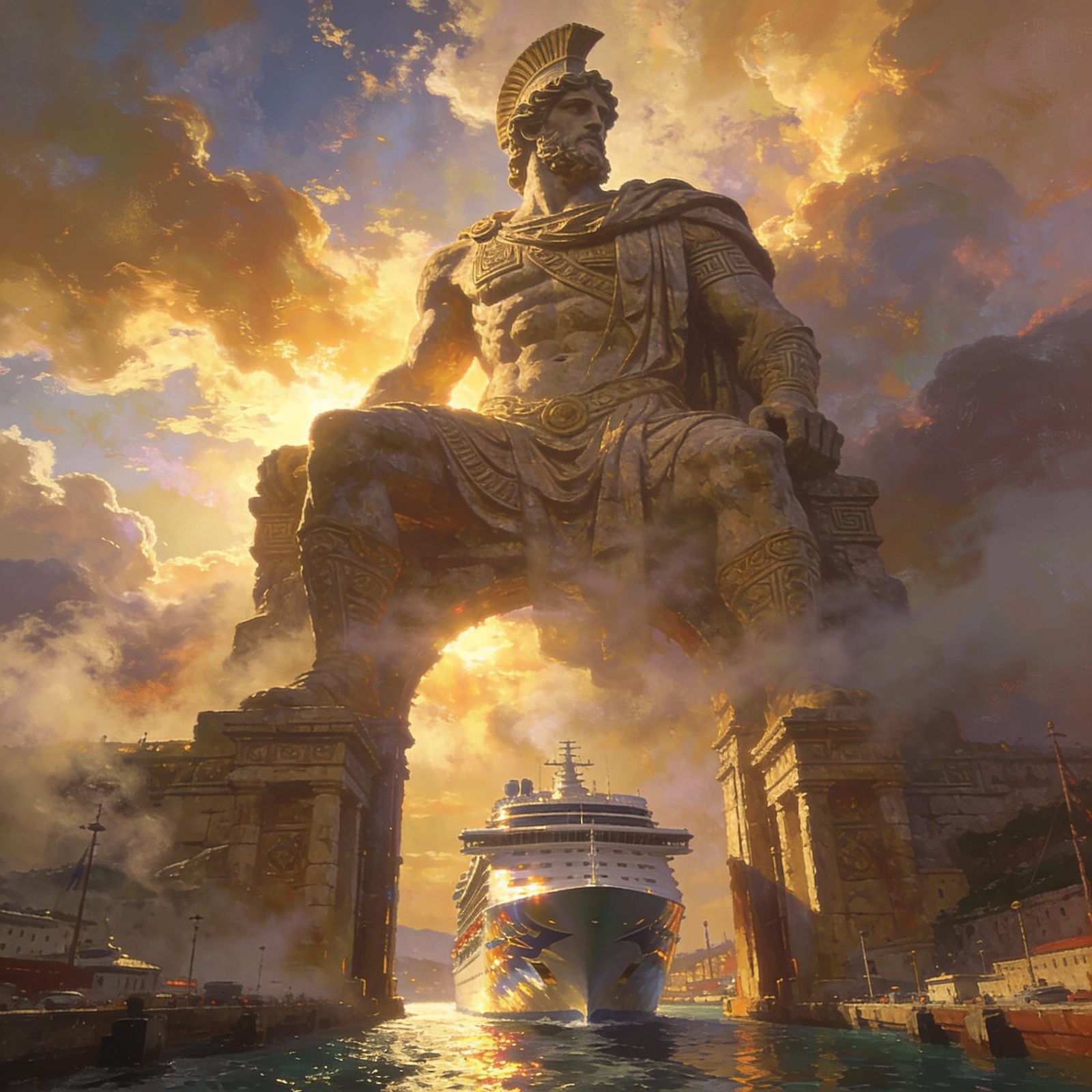 Modern Version Of The Colossus of Rhodes  by @Maniac_44