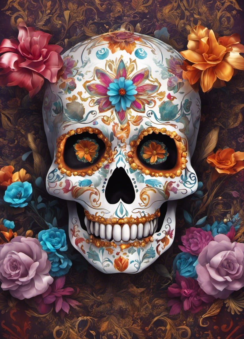 Day of the Dead Sugar Skull