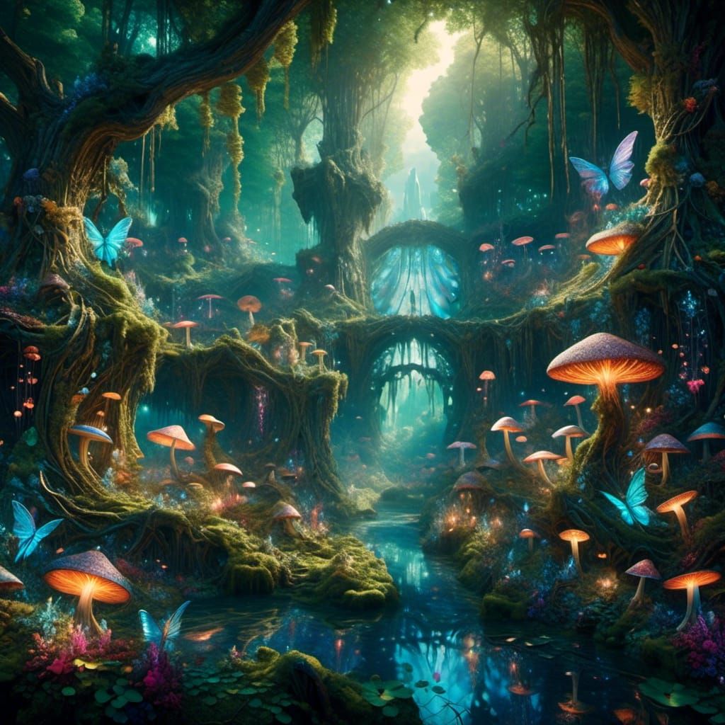 Fairy Glade - AI Generated Artwork - NightCafe Creator