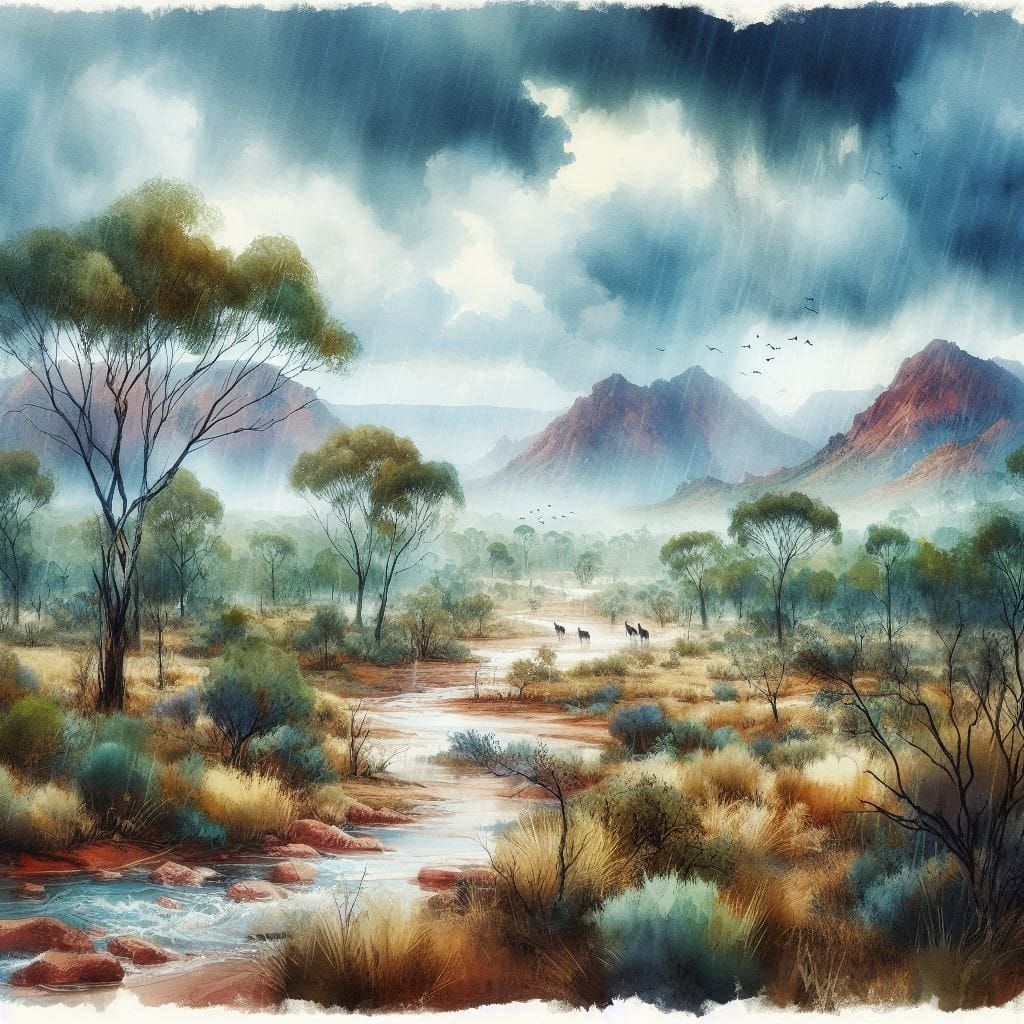 Wet season in the Aussie outback