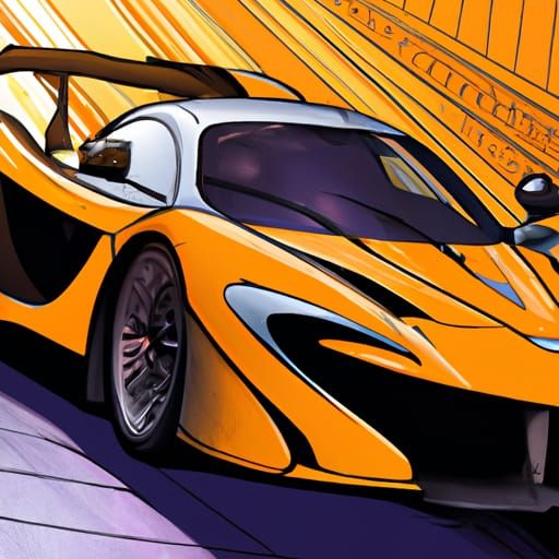 How to Draw a McLaren P1 GTR - Speed Drawing